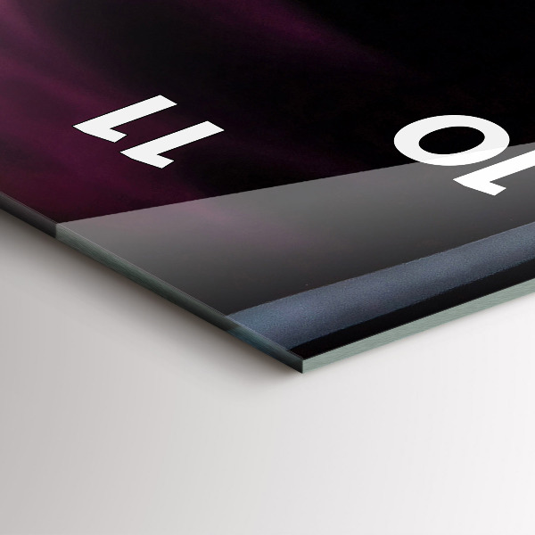 Téglalap alakú üvegóra Vörösbor