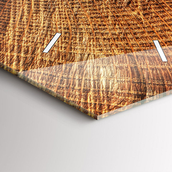 Téglalap alakú üvegóra Öreg fatönk