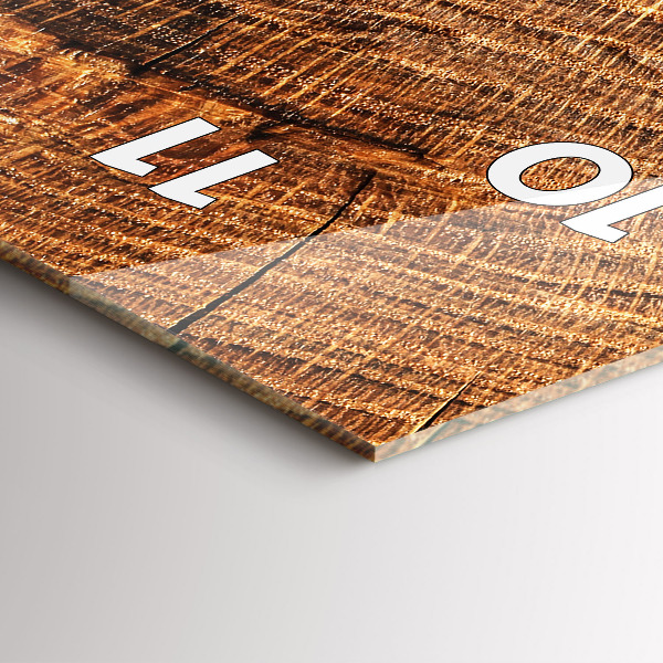 Téglalap alakú üvegóra Dekoratív fa