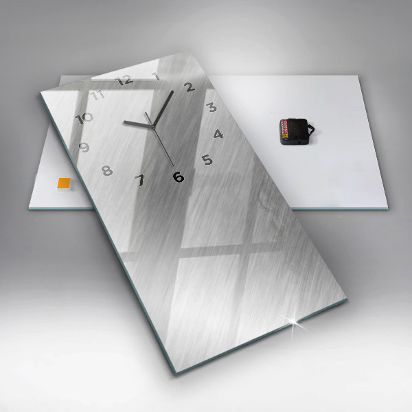 Téglalap alakú üvegóra Fém fal