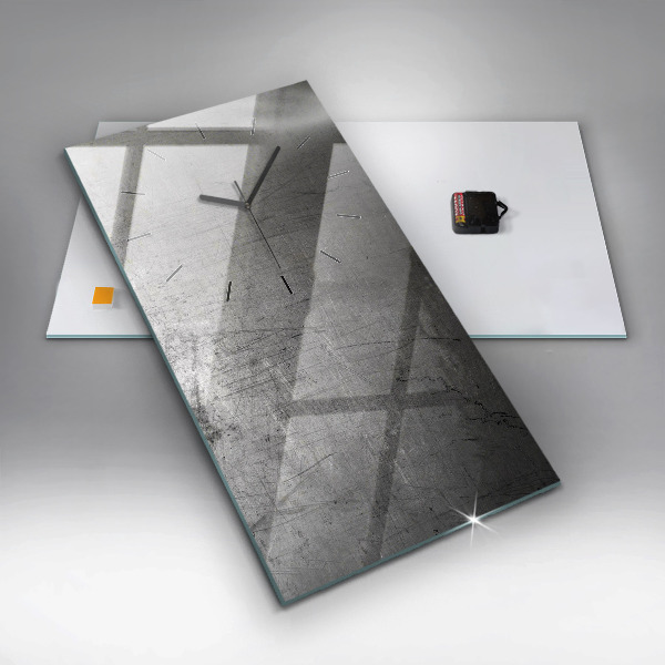 Téglalap alakú üvegóra Fém fal