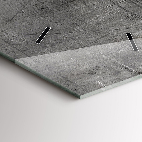 Téglalap alakú üvegóra Fém fal