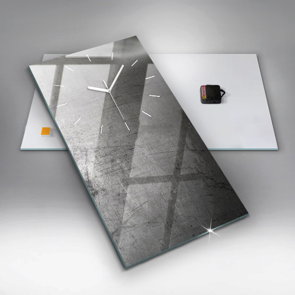 Téglalap alakú üvegóra Fém fal