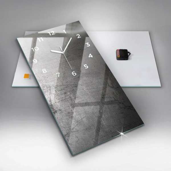 Téglalap alakú üvegóra Fém fal