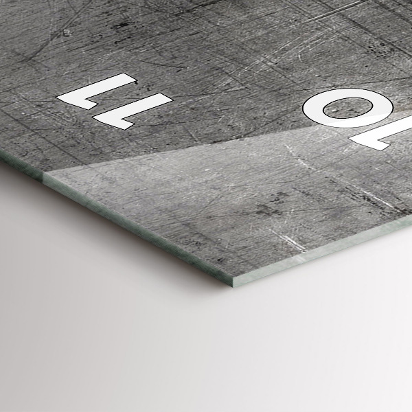 Téglalap alakú üvegóra Fém fal