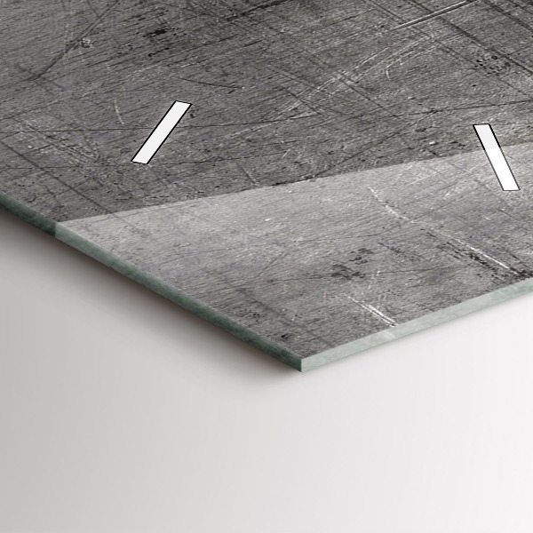 Téglalap alakú üvegóra Fém fal