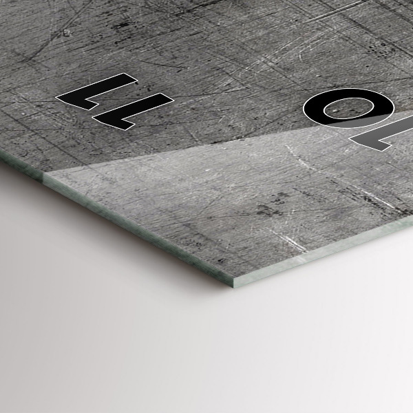 Téglalap alakú üvegóra Fém fal