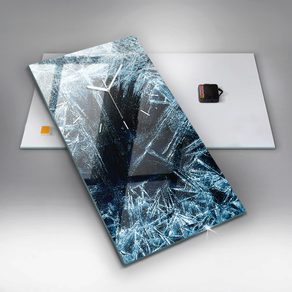 Téglalap alakú üvegóra Fagyott fal