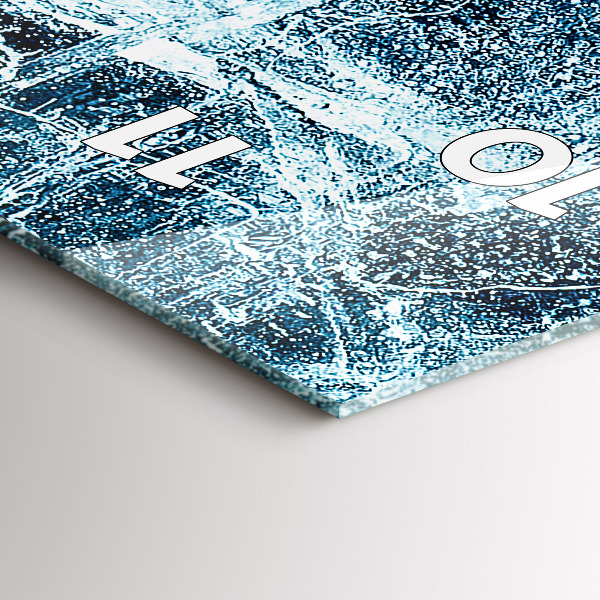 Téglalap alakú üvegóra Fagyott fal