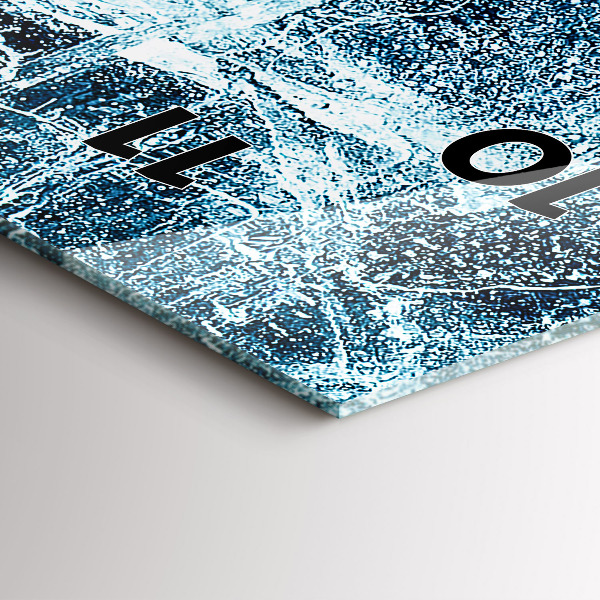 Téglalap alakú üvegóra Fagyott fal