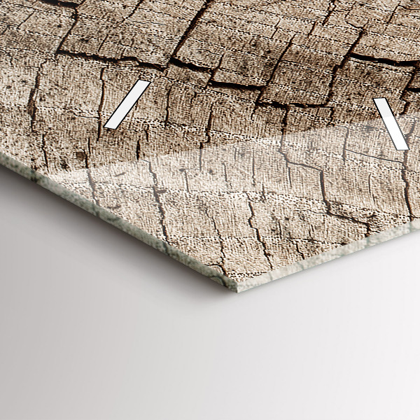 Téglalap alakú üvegóra Régi fa tuskó