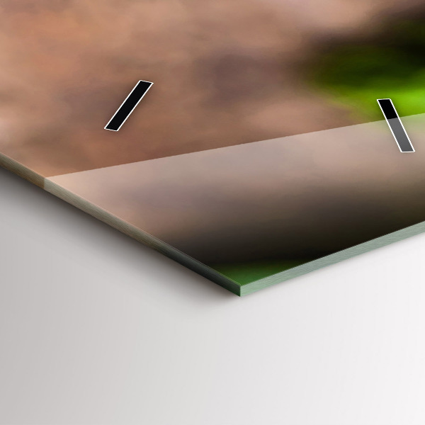 Téglalap alakú üvegóra Bazsalikom levelek