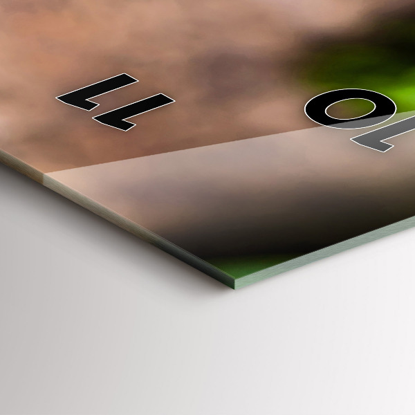 Téglalap alakú üvegóra Bazsalikom levelek