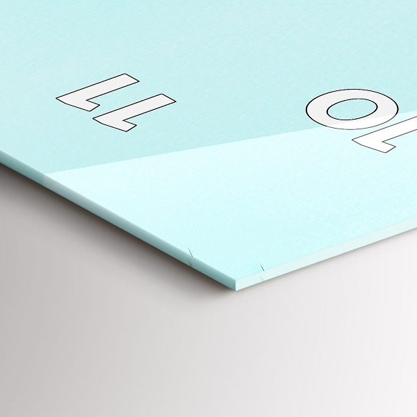 Téglalap alakú üvegóra Zöld pálmafák