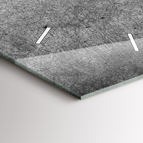 Téglalap alakú üvegóra Ipari fal