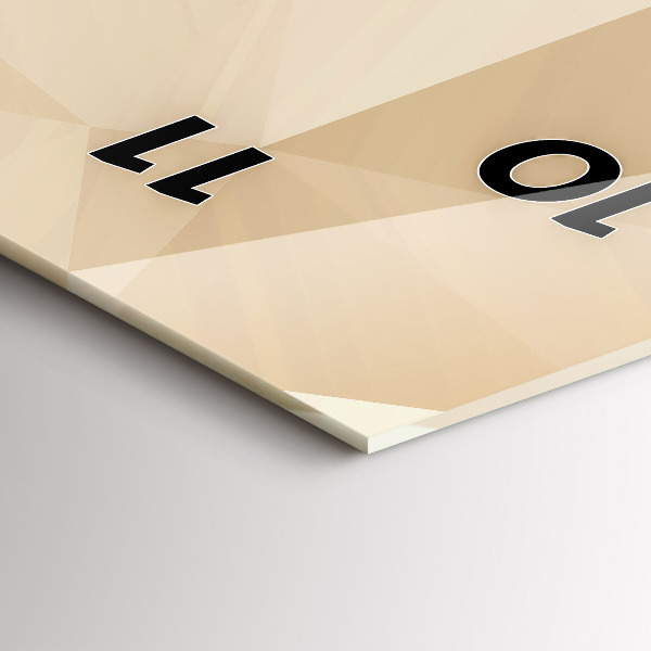 Téglalap alakú üvegóra Háromszögek absztrakt