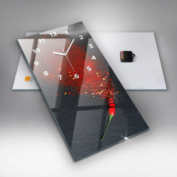 Téglalap alakú üvegóra Pirospaprika fűszerezés