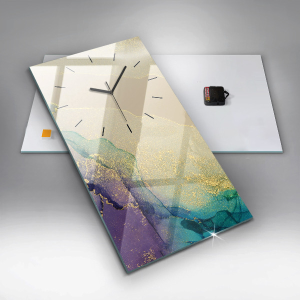 Téglalap alakú üvegóra Színek absztrakciója