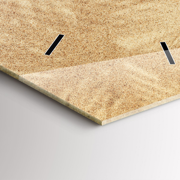 Téglalap alakú üvegóra Arany absztrakció