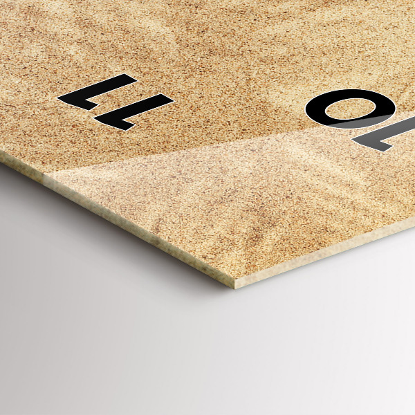 Téglalap alakú üvegóra Arany absztrakció