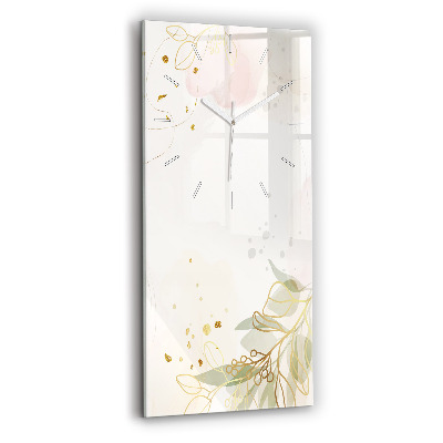 Téglalap alakú üvegóra Pasztell absztrakció