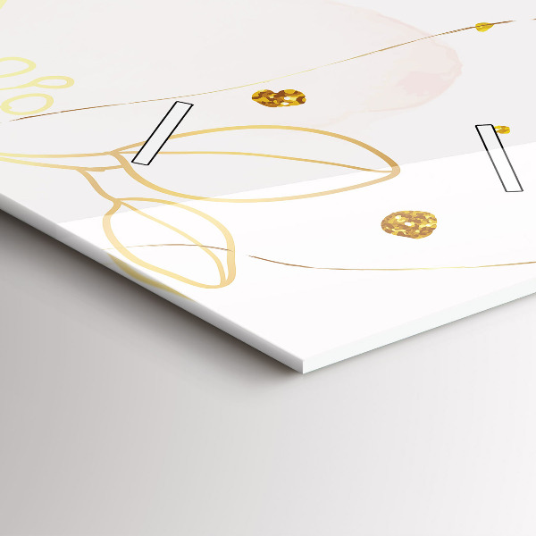 Téglalap alakú üvegóra Pasztell absztrakció