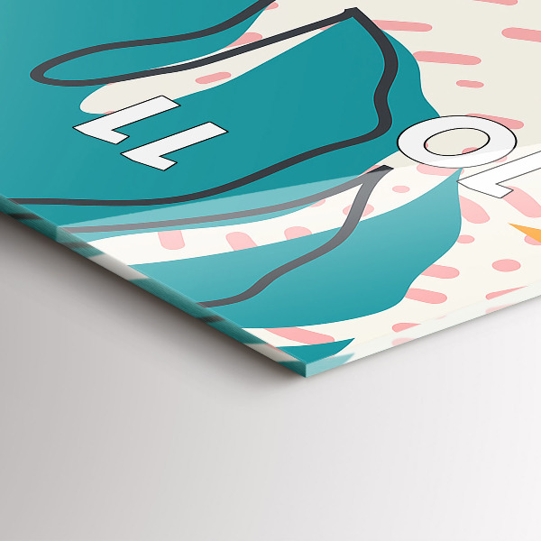 Téglalap alakú üvegóra Hawaii növények