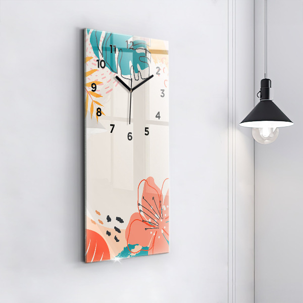 Téglalap alakú üvegóra Hawaii növények