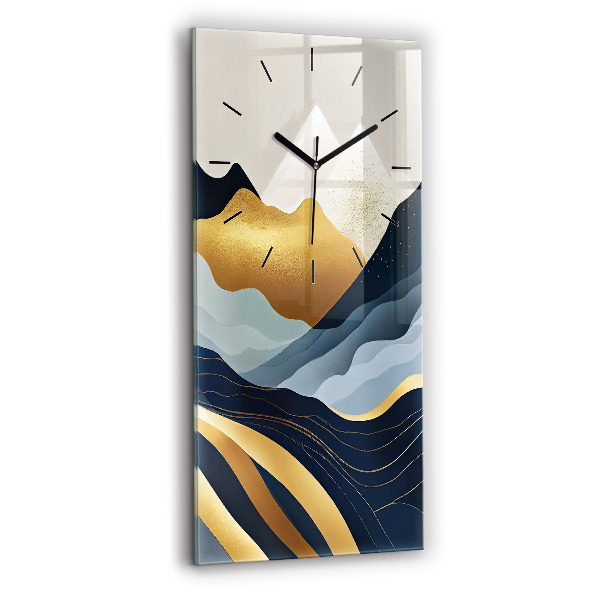 Téglalap alakú üvegóra Absztrakt hegyek