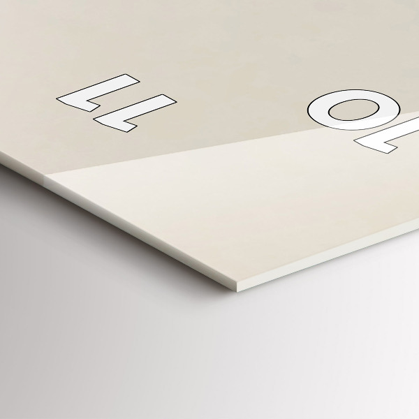 Téglalap alakú üvegóra Absztrakt hegyek