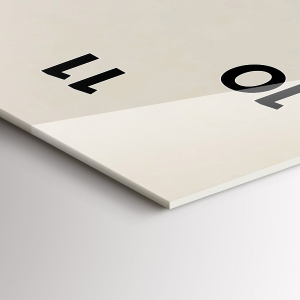 Téglalap alakú üvegóra Absztrakt hegyek