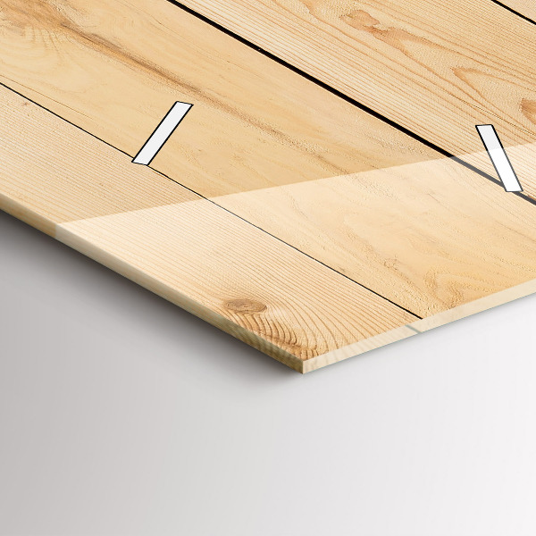 Téglalap alakú üvegóra Fa táblák