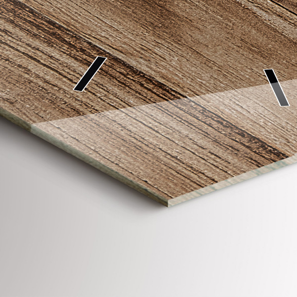 Téglalap alakú üvegóra Sötét fa