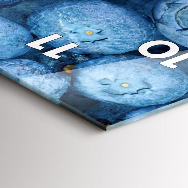 Téglalap alakú üvegóra Áfonya és málna