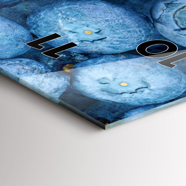 Téglalap alakú üvegóra Áfonya és málna