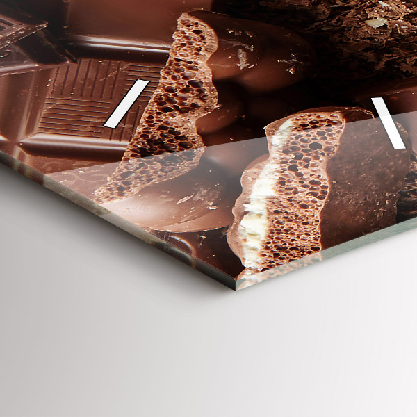 Téglalap alakú üvegóra Csokoládé szeletek