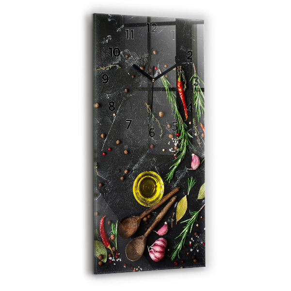 Téglalap alakú üvegóra Fűszerek a pulton