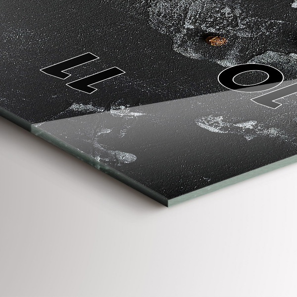 Téglalap alakú üvegóra Fűszerek a pulton