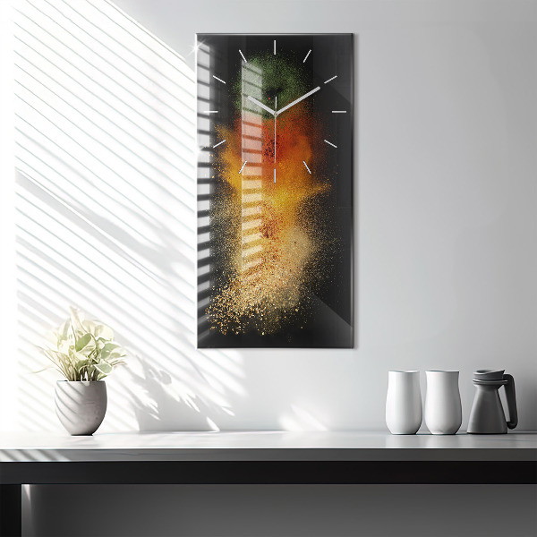 Téglalap alakú üvegóra Szétszórt fűszerek