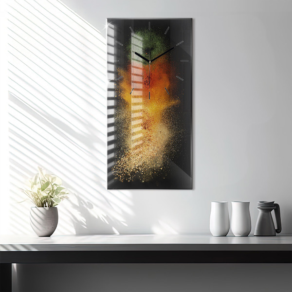 Téglalap alakú üvegóra Szétszórt fűszerek