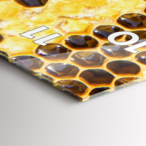 Téglalap alakú üvegóra Méhsejt