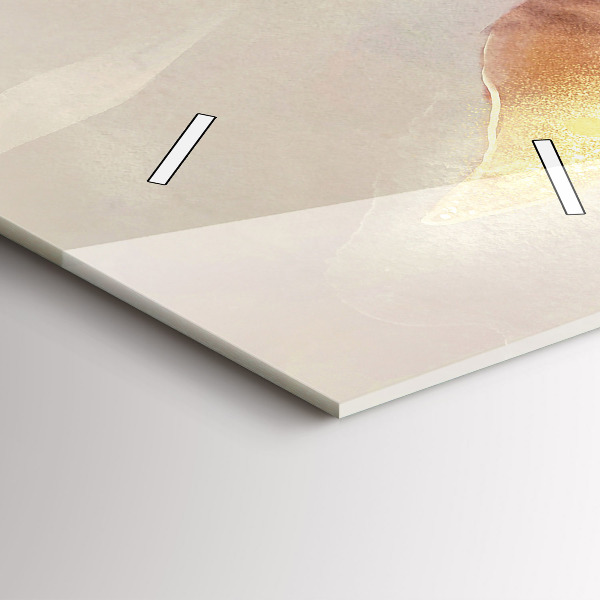 Téglalap alakú üvegóra Absztrakt boho levelek