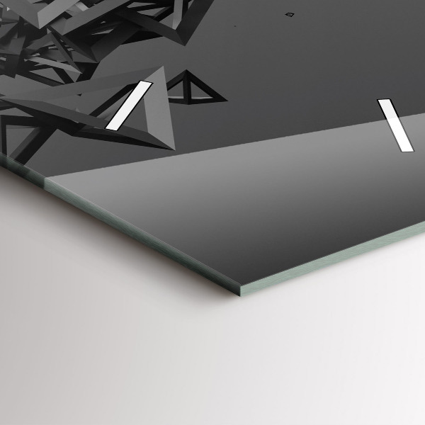 Téglalap alakú üvegóra Sötét absztrakció