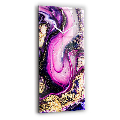 Téglalap alakú üvegóra Absztrakt márvány