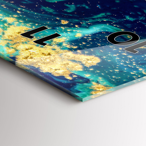 Téglalap alakú üvegóra Modern absztrakció