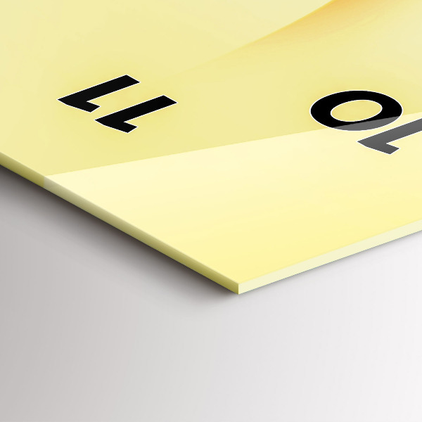 Téglalap alakú üvegóra Absztrakciós hullámok