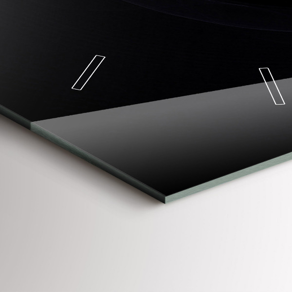 Téglalap alakú üvegóra Lila absztrakció