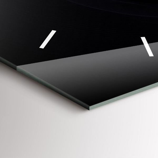 Téglalap alakú üvegóra Lila absztrakció