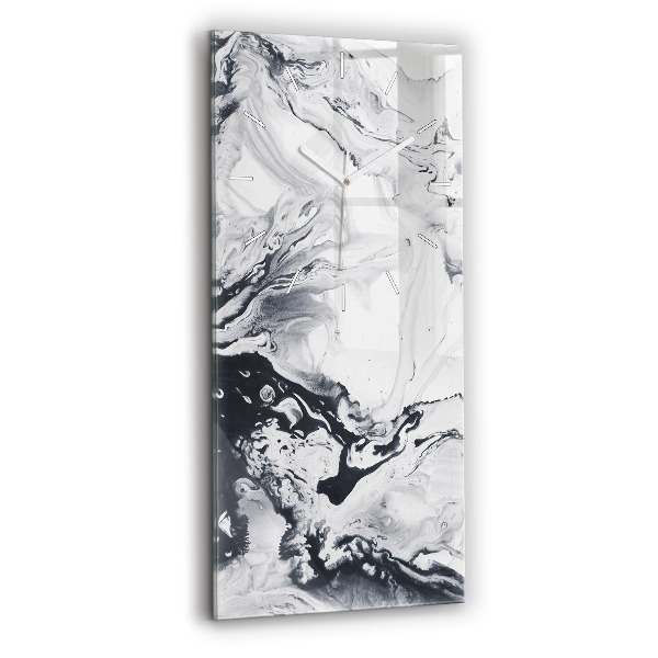 Téglalap alakú üvegóra Absztrakt tinta márvány