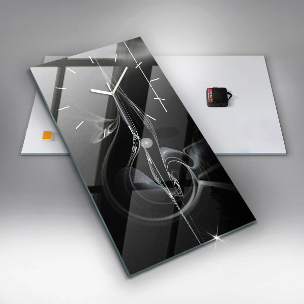 Téglalap alakú üvegóra Absztrakt füst